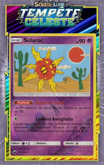 Solaroc Reverse - SL07:Celestial Storm - 62/168 - New French Pokemon Card