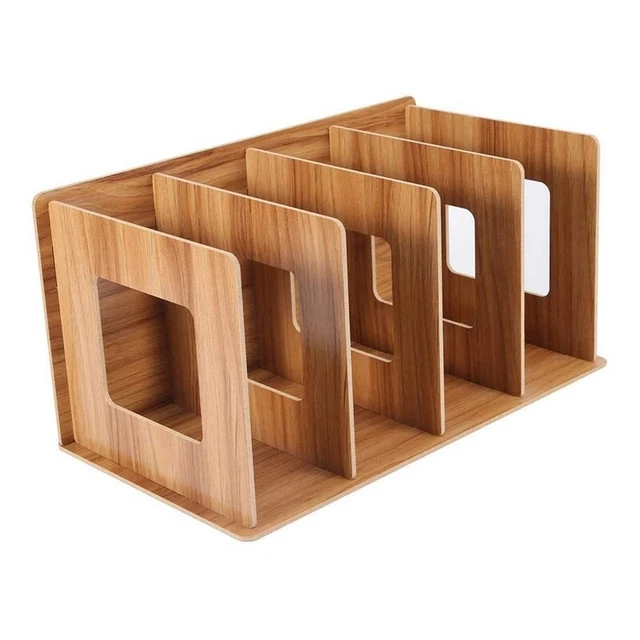 Portaoggetti Staccabile nel Legno un 4 Sezioni Scatola Portaoggetti Tavolo  W4G3