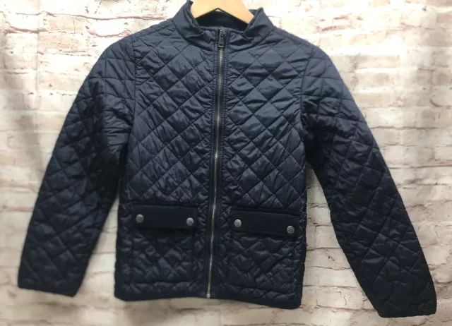 L.O.G.G. H&M Boys Quilted Corduroy Trim Blue Jacket size 10-11y