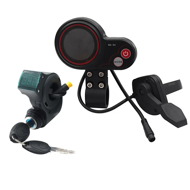 Compteur D’accélérateur LCD Pour Scooter électrique – Interrupteur à Clé – Vitesse Réglable – 6 Broches – Compatible NJAX-T