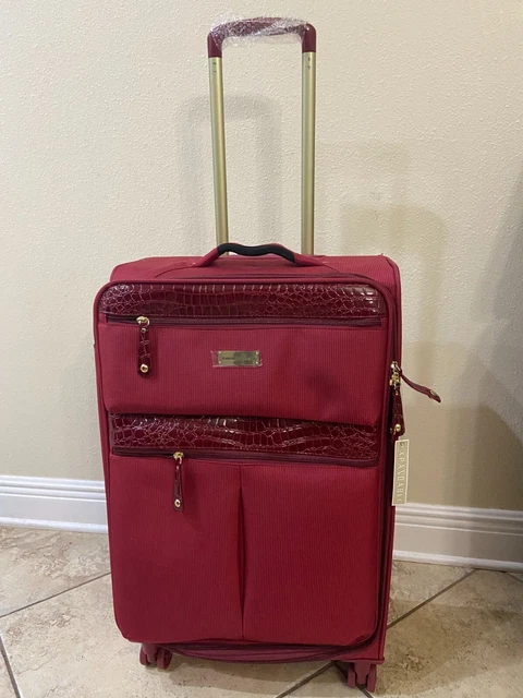 Samantha Brown Ultra Lightweight Spinner 26 inch-Burgundy-Small Flaw** NEW