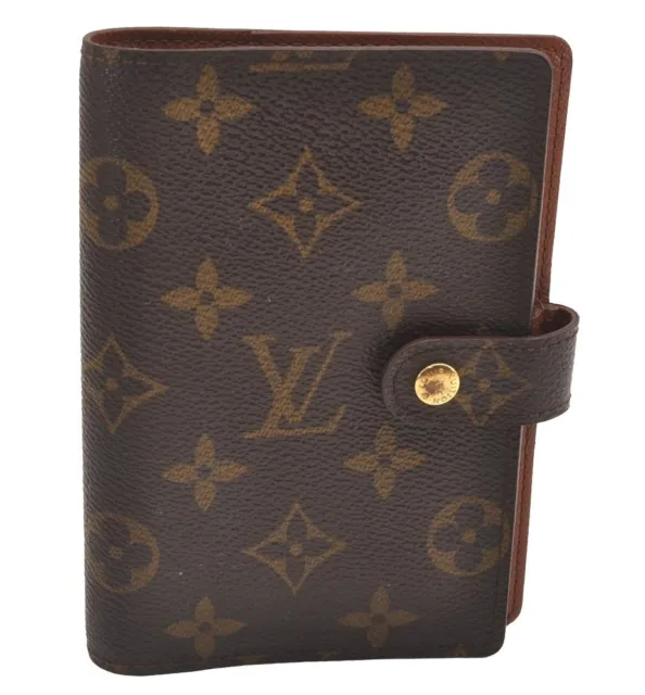 Authentic Louis Vuitton Monogram Agenda PM Notebook Cover R20005 LV 9497H