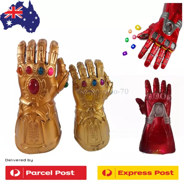 Avenger Thanos Cosplay Gloves Infinity War Infinity Gauntlet LED Light Prop