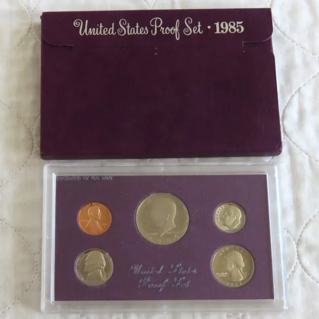 USA 1986 s 5 COIN PROOF YEAR SET - sealed with outer