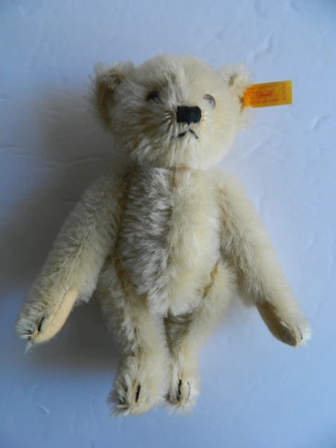 Steiff Orsacchiotto Sonno Tranquillo Con Sonaglio, Blu 12 Cm – Peluche Per Neonati Con Anello Di Presa