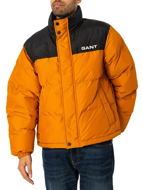GANT de los hombres Chaqueta Acolchada Bloqueada, naranja