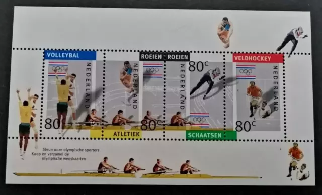 Pays-Bas 1998 belle série de timbres bloc MNH