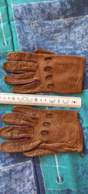 Paire de gants en cuir Vintage