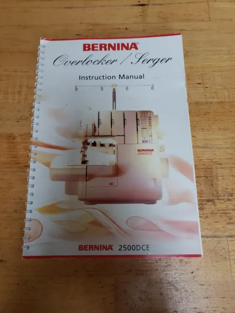 Bernina 2500DCET Serger Sewing Machine Instructions Manual User Guide Plus Tape
