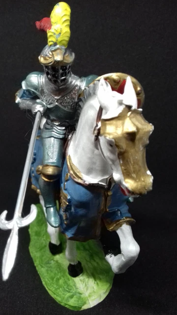 Figurine Elastolin – Chevalier à Cheval, Moyen Âge, 1:32, Allemagne, Très Bel état