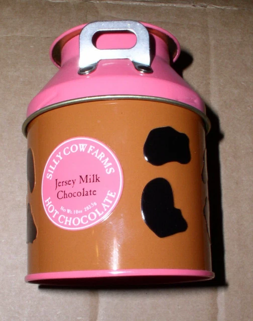 Silly Cow Farms Hot Chocolate COIN BANK * Empty 10 oz Container *