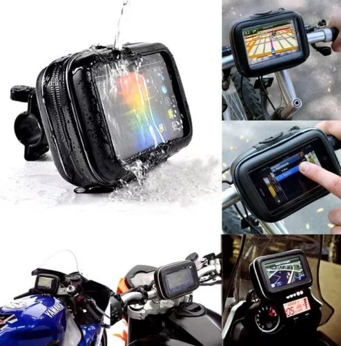 Housse étanche et tactile + Support Téléphone GPS Moto Scooter Vélo M L XL