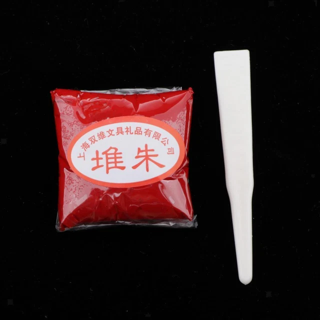 Pâte D'encre Rouge 30g Pour L'outil De Peinture De Calligraphie De Tampon