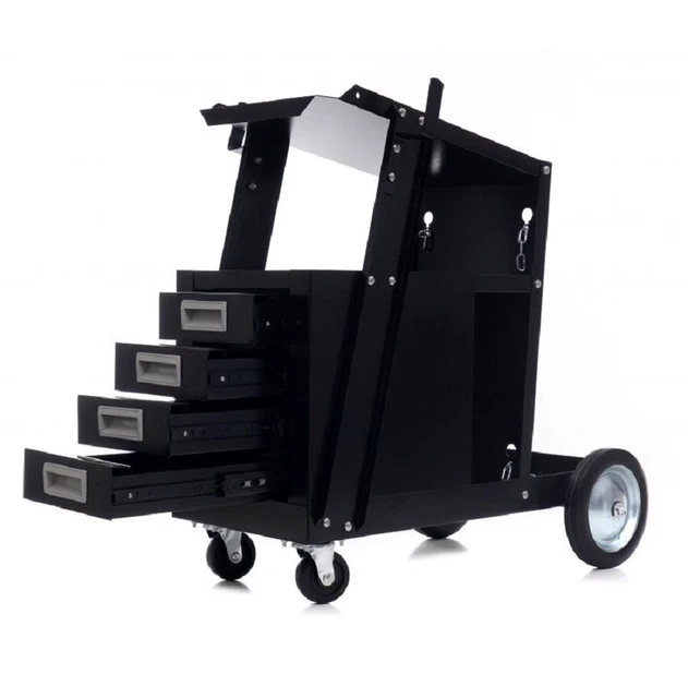 Schweißwagen wagen Schweißer MIG/WIG 4 Räder 3 Schubladen 75 kg