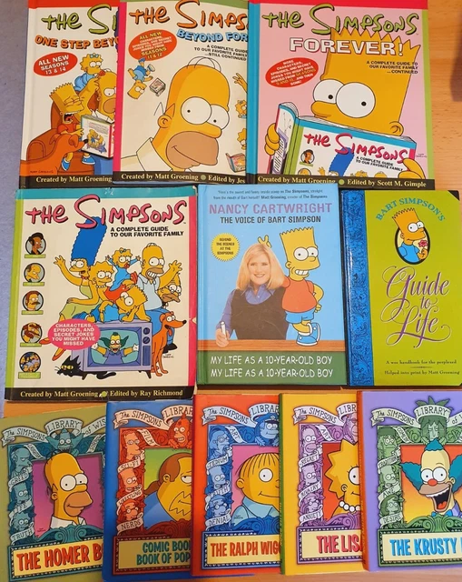 large-simpsons-book-bundle-11-books-tv-comics-bart-homer