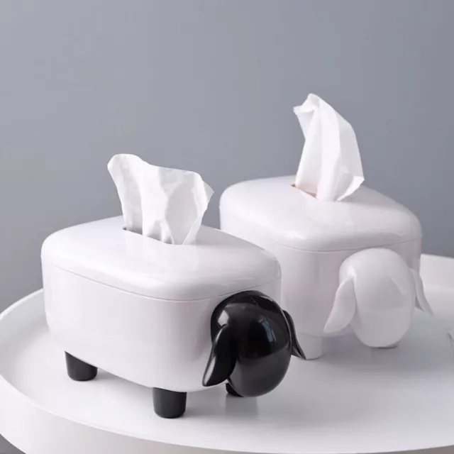 Plastic Tissue Box Sheep Napkin Dispenser Portable Napkin Holder