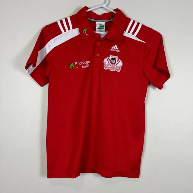 St George Illawarra Dragons Adidas Centenary NRL Media Polo Shirt Mens Small S