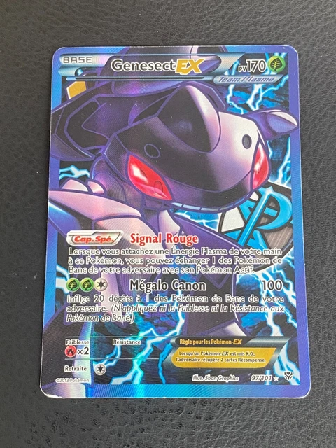 Pokemon Fr N&B Plasma Explosion Cards - Genesect Ex 97/101 Full Art Ultra - Pl