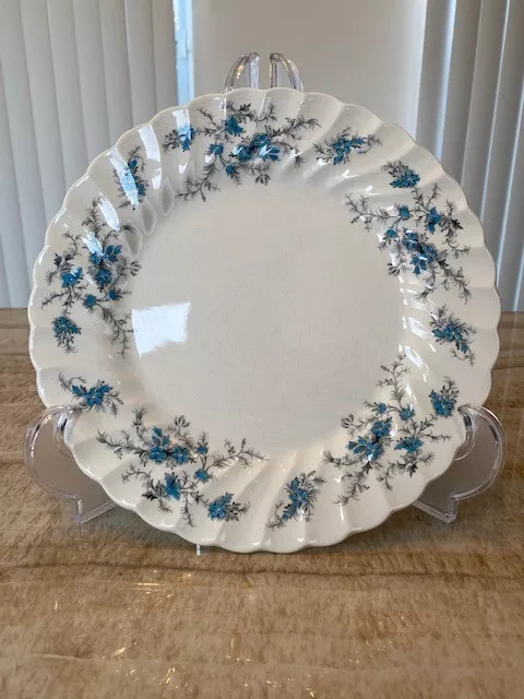 Myott Fine Staffordshire Ware Forget Me Not set of 2 10" dinner plates 