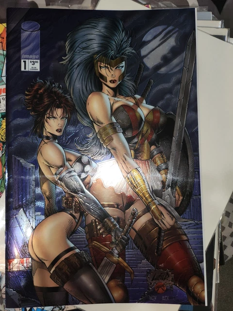 Image Comics GLORY / AVENGELYNE #1 October 1995 Holochrome Cover Rob Liefeld Art