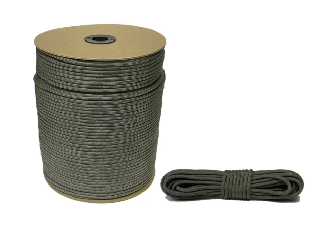 4mm Paracord 550 Bushcraft Überleben Mil-Spec Typ III 7 Stränge - Wolf Grau