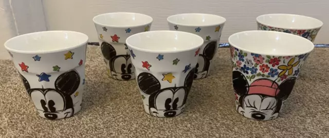 Cath Kidston Disney Collection MICKEY/MINNIE MOUSE Kids Melanine Cups x 6.