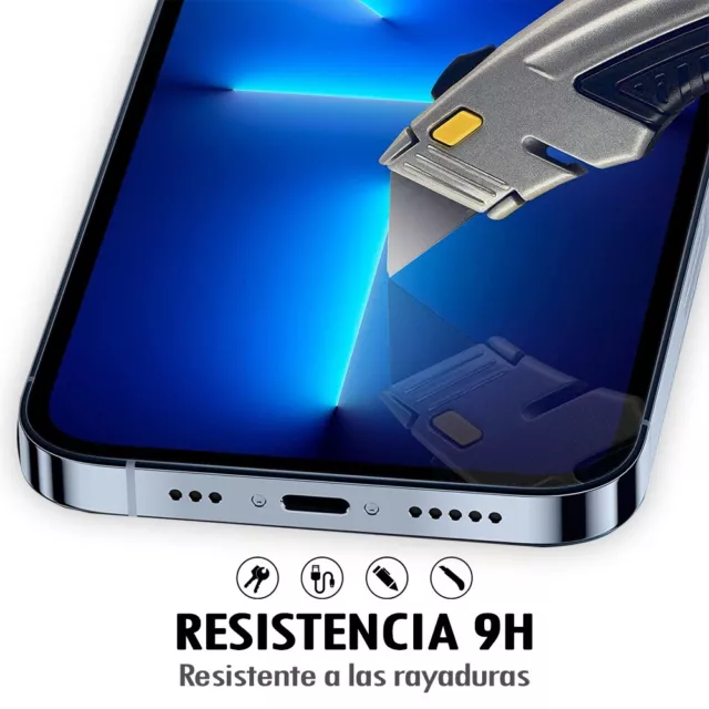 Protector Pantalla Para Iphone 13 11 12 14 15 Pro Max Mini Plus X Xs XR Cristal 2