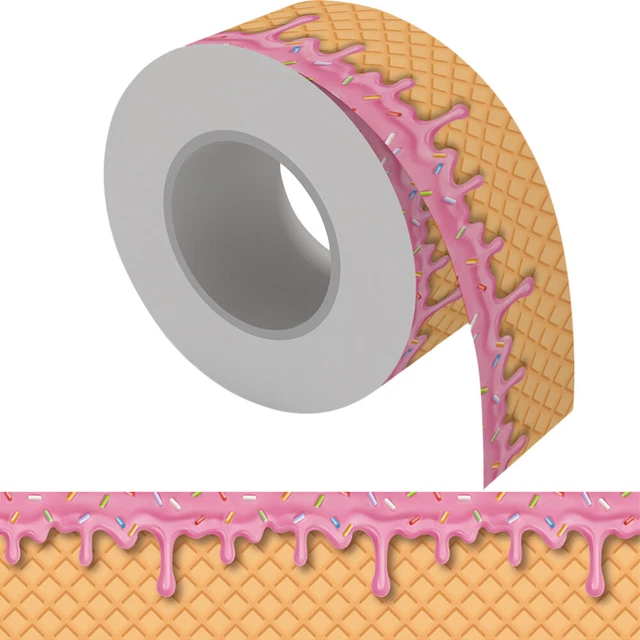 CRASPIRE Lot De 6 Autocollants De Bordure Pour Tableau D'affichage, 21 M, Pour Salle De Classe, Abeille, Nid D'abeille, Nid D'abeille, Autocollants, Bordures Festonnées, Bordures Découpées, Tableau