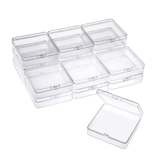 24pc Small Bead Organizer Plastic Storage Containers Clear Storage Case  Craft Containers With 2pc H