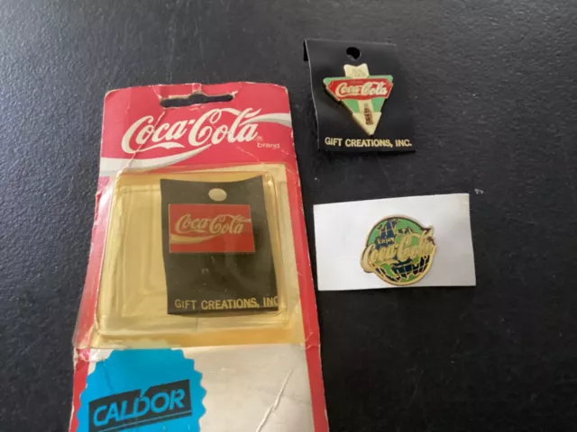 Vintage Coca Cola Pins (3)