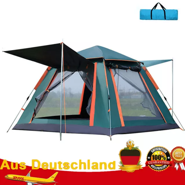 Campingzelt  Automatisch Sofortzelt 3-8 Personen Pop Up Zelt Wasserdicht G7T2