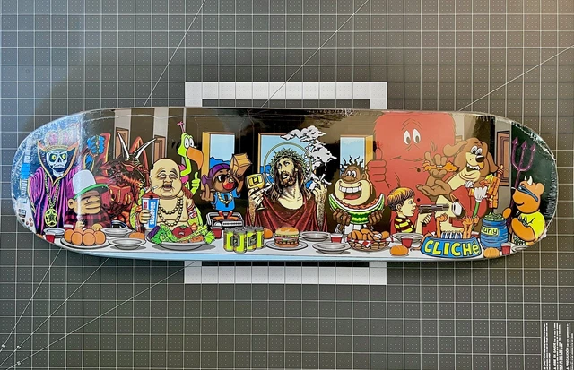 CLICHE LAST SUPPER Cruiser Skateboard Deck 8.7