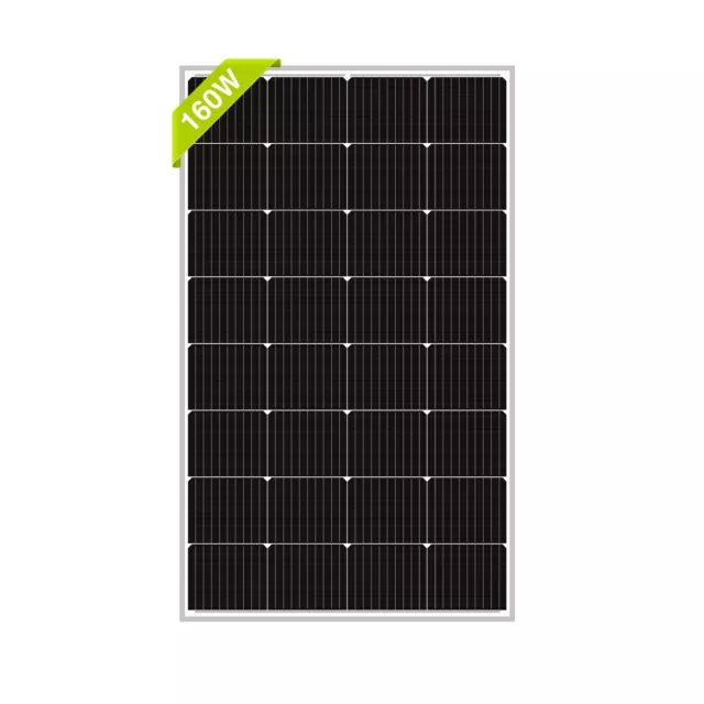 Newpowa 160W Solar Panel Monocrystalline MPPT 12V Battery Off Grid Complete kit 2