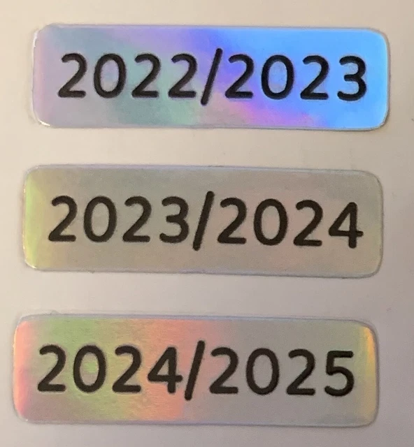 3 STICKERS AUTOCOLLANT carte étudiant année 2022/2023 2023/2024 2024/
