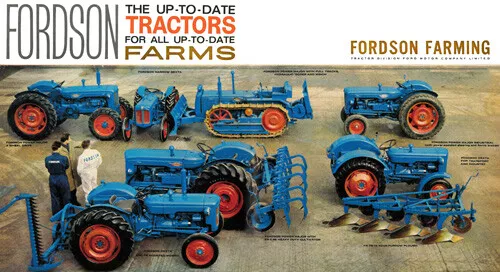 Fordson Power The Range Stable Major Dexta Collection Brochure Poster Advert A3