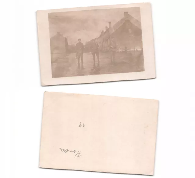 (n1444218)   Soldaten Flandern Foto, 1. Weltkrieg, ca. 11x8 cm