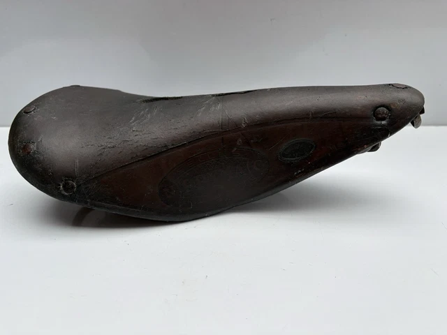 SADDLE COMPETITION PRYMA SELLE CUIR VELO VINTAGE HERSE SINGER