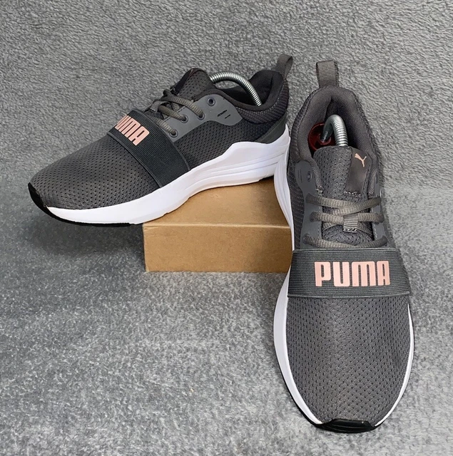PUMA SOFT FOAM Women s White Patent Lace Up Casual Trainers Shoes Size UK5 EU38 EUR 18 08 PicClick IT