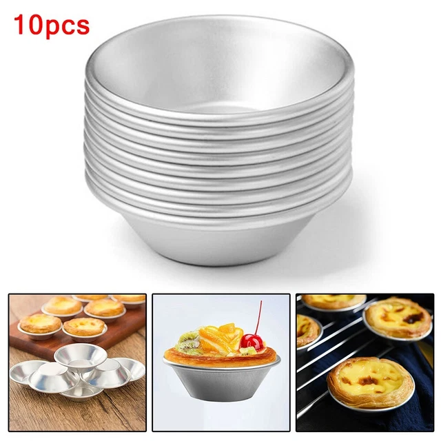 Stampi crostata uova biscotti budino strumenti caldi cupcake lega di alluminio argento