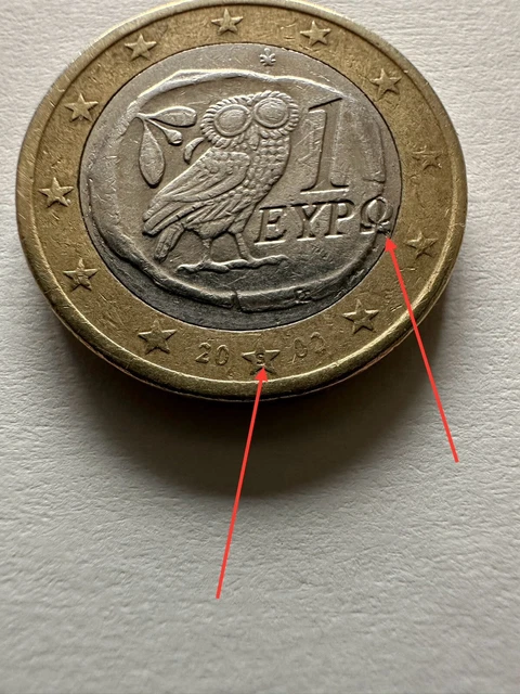 1 EURO MÜNZE griechenland 2002 Eule EUR 800,00 - PicClick DE