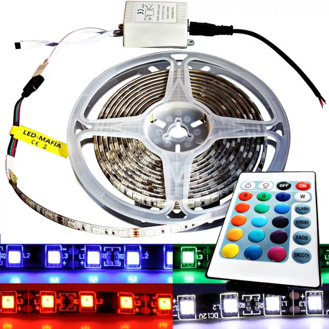 Lumières de Bande de LED pour des Voitures, Bande de LED de Capot de  Voiture 1.5 M (60 Pouces) Lumière de Bande de Capot de Voiture Multicolore  Bande