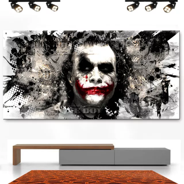 Leinwand Bild Joker Abstrakt Wandbilder XXL Wohnzimmer max. 200x100x4cm  3952A