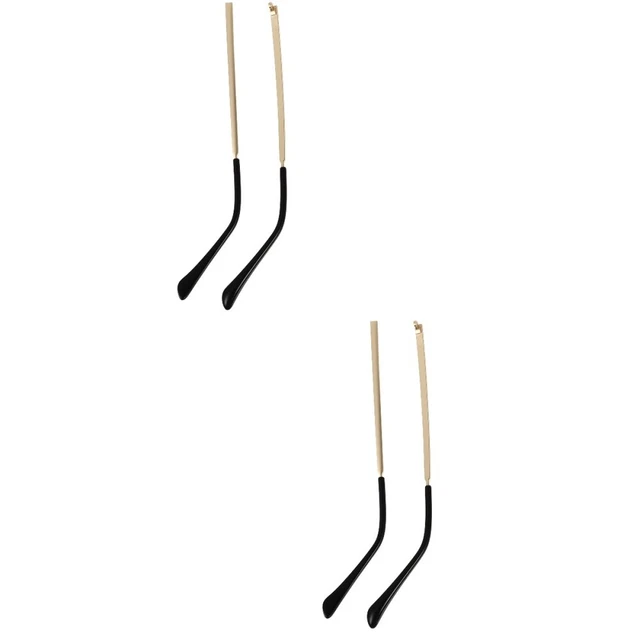 2 paia lenti tempio gambe ricambio occhiali metallo telaio braccia