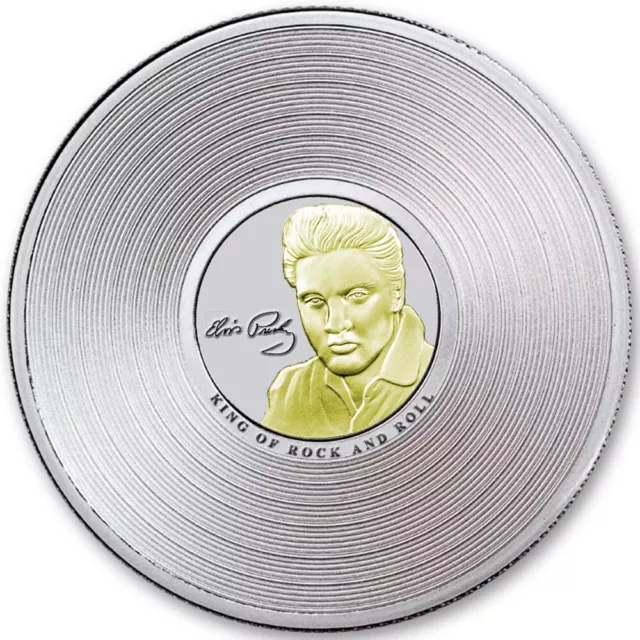 Michael Jackson Elvis Gold Silver Coin Music Record Autograph Legend Mega Star 2