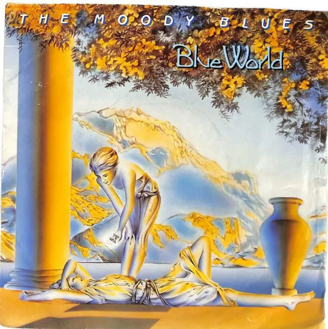 The Moody Blues Blue World UK 7" Vinyl Record Single 1983 TH30 Threshold EX