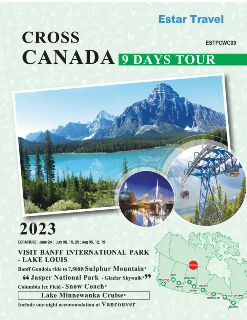 9 Days Cross Canada Bus Tour 2023