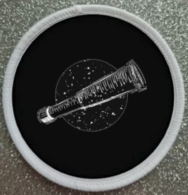 3" Telescope Astronomy Iron / Sew On Sublimation Patch Badge Stars Space