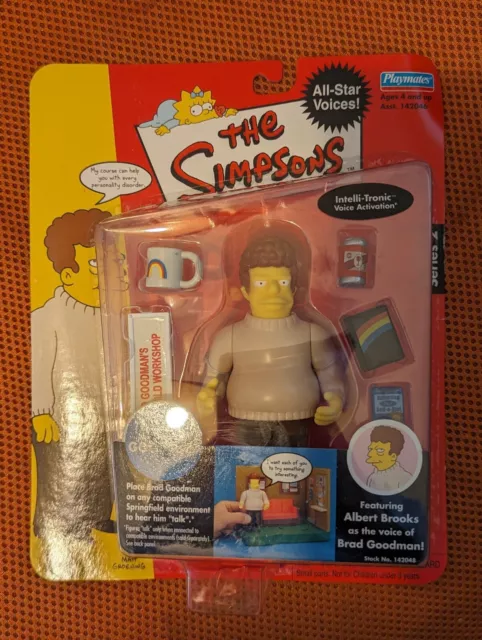 Brad Goodman The Simpsons Series 2 2002 Playmates Action Figure NEW SEALED