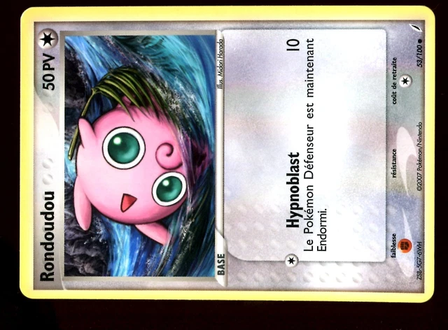 Pokemon Gardiens Cristal Unco N°  53/100 Rondoudou