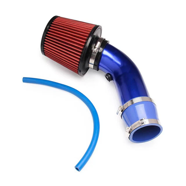 US 3" Aluminum Universal Car Cold Air Intake Filter Induction Pipe Hose System